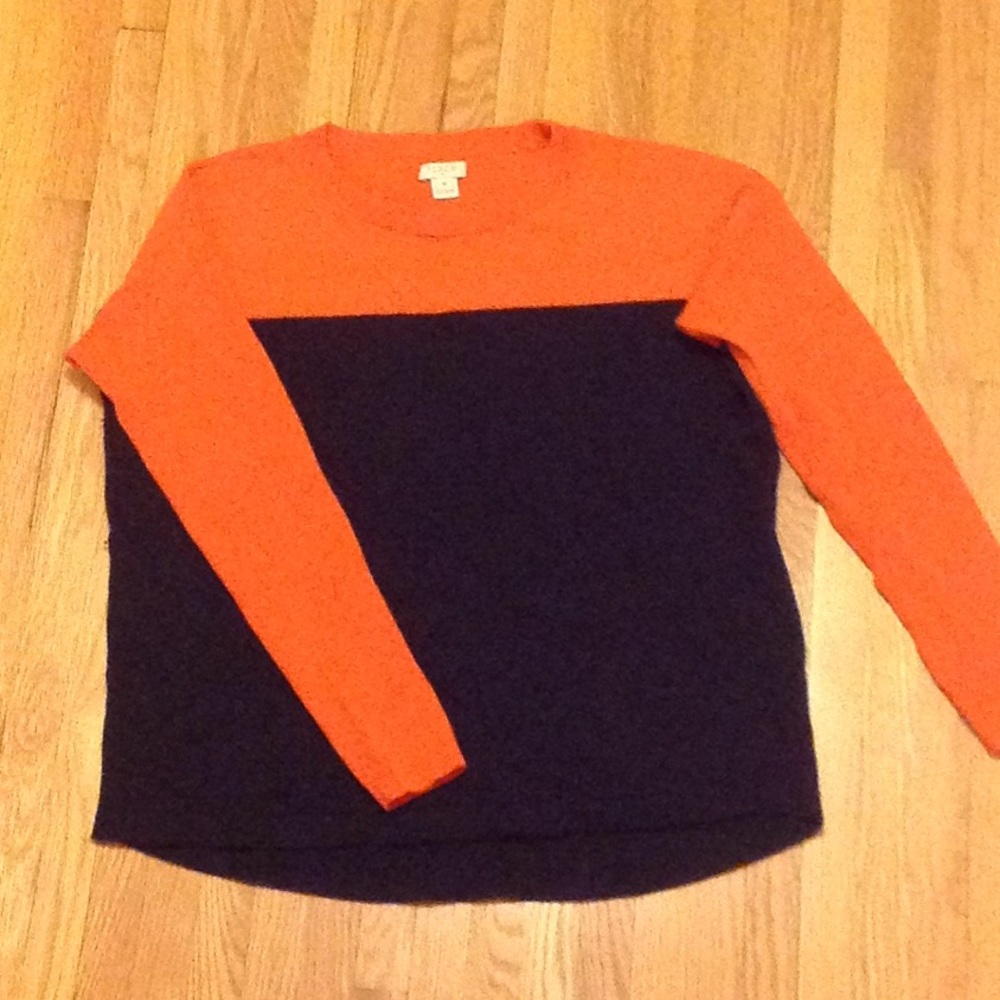 JCrew Color block sweater